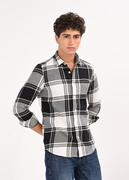 Classic Checked Shirt Black