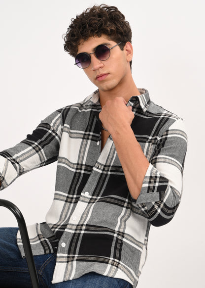 Classic Checked Shirt Black