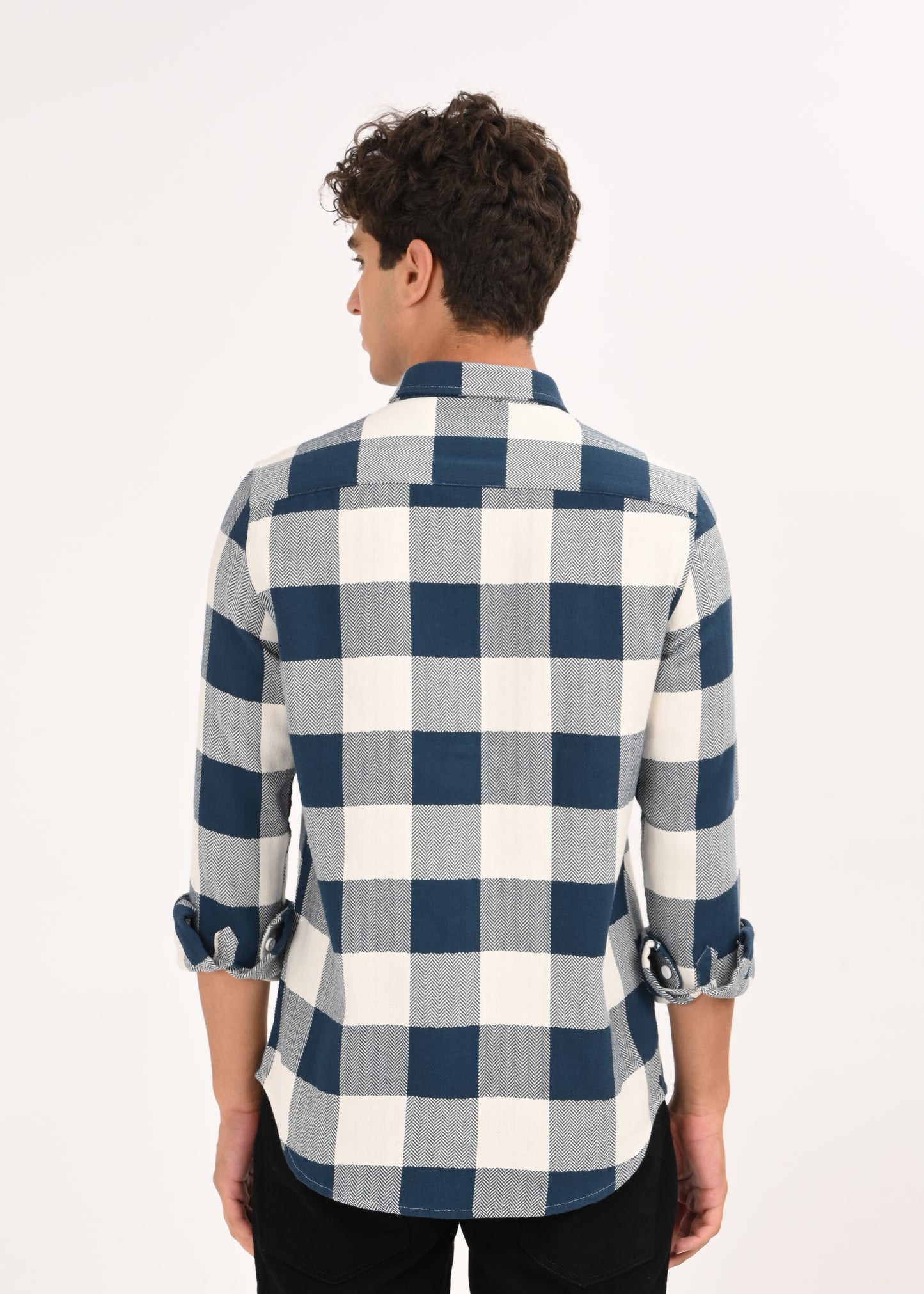 Classic Bold Check Shirt Dk Blue