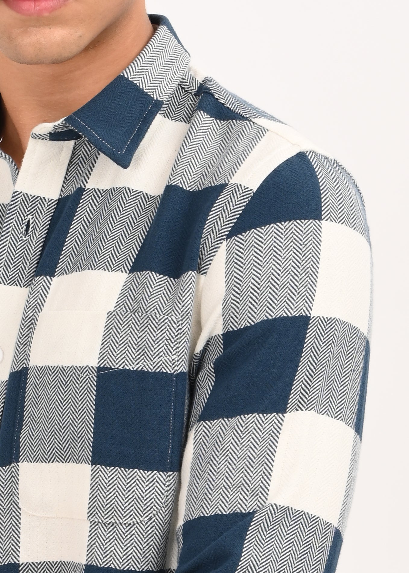 Classic Bold Check Shirt Dk Blue