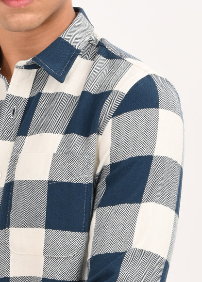 Classic Bold Check Shirt Dk Blue