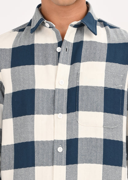 Classic Bold Check Shirt Dk Blue