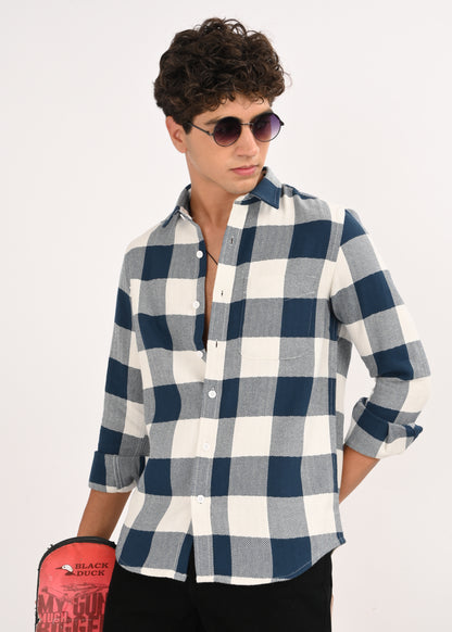 Classic Bold Check Shirt Dk Blue