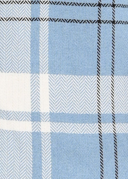 Herringbone Check Shirt Navy