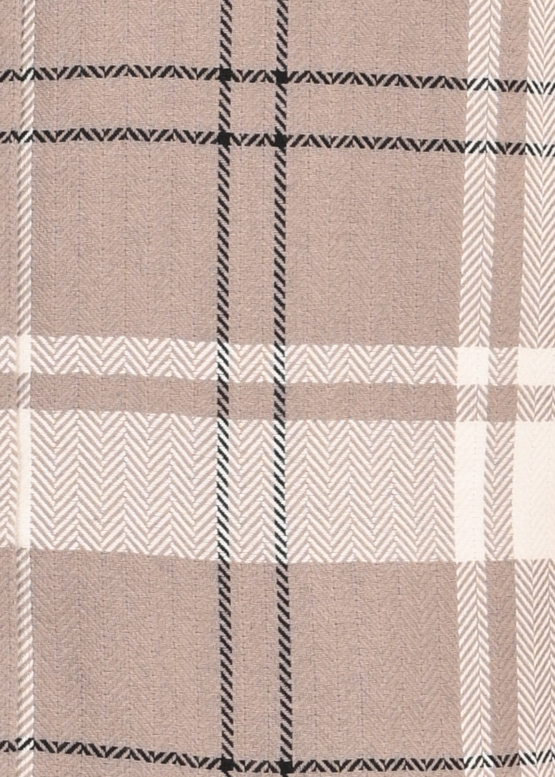 Herringbone Check Shirt Lt Beige