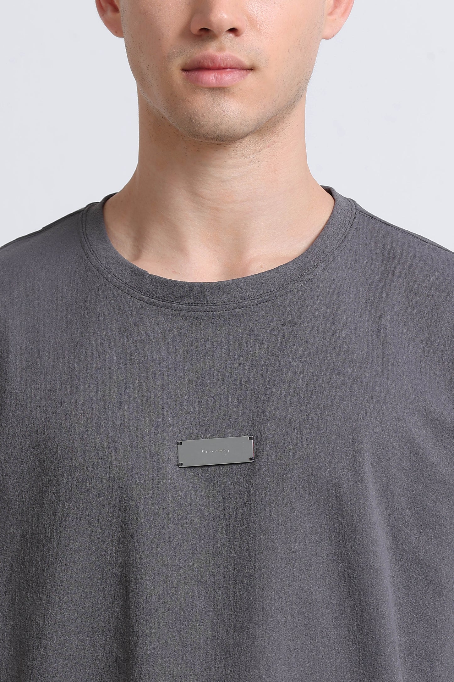 Essential Oversized Crew Neck T-Shirt Grey