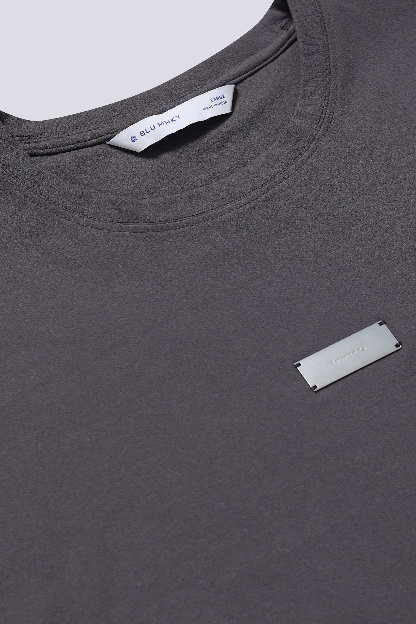 Essential Oversized Crew Neck T-Shirt Grey