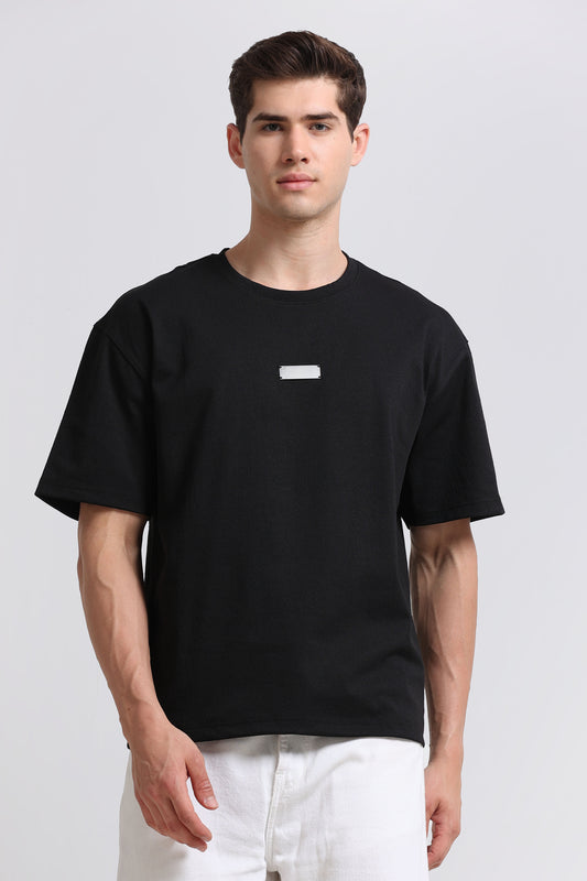 Essential Oversized Crew Neck T-Shirt Black