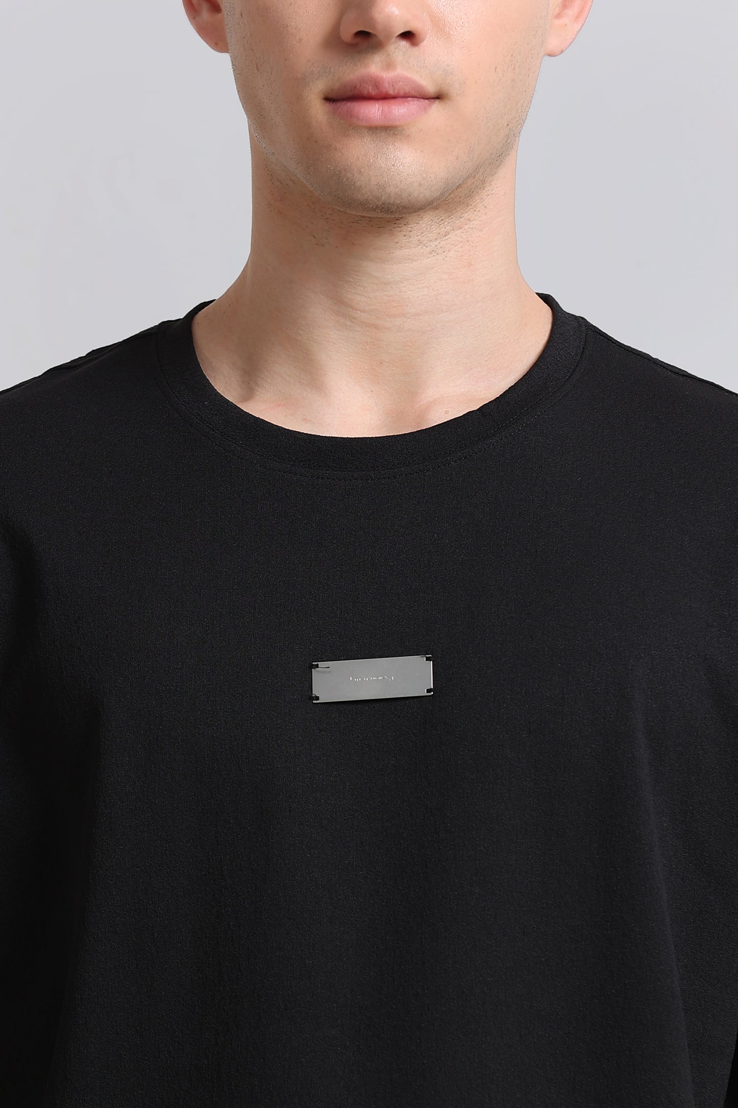 Essential Oversized Crew Neck T-Shirt Black