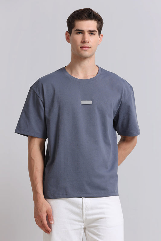 Essential Oversized Crew Neck T-Shirt State Blue