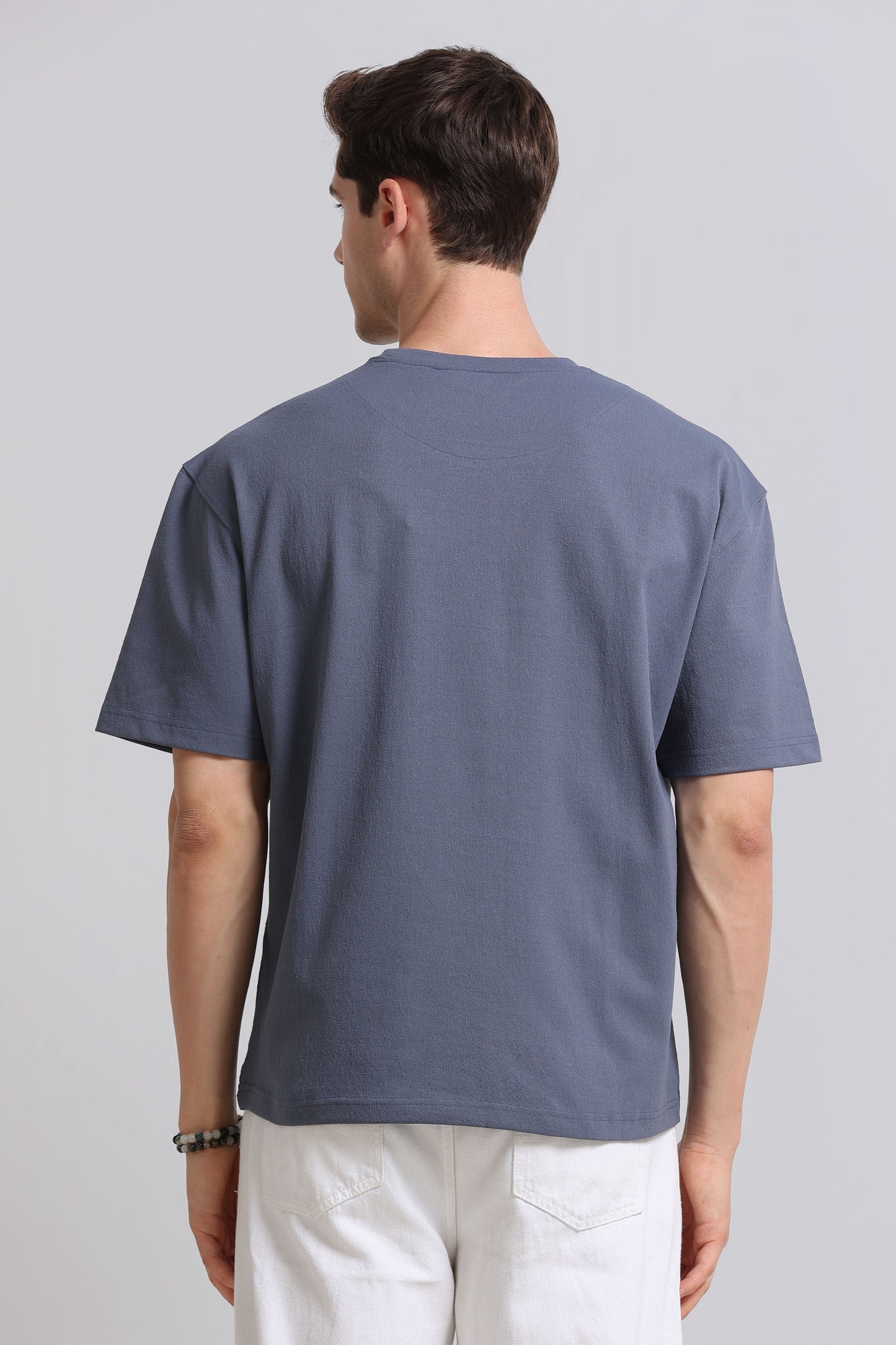 Essential Oversized Crew Neck T-Shirt State Blue