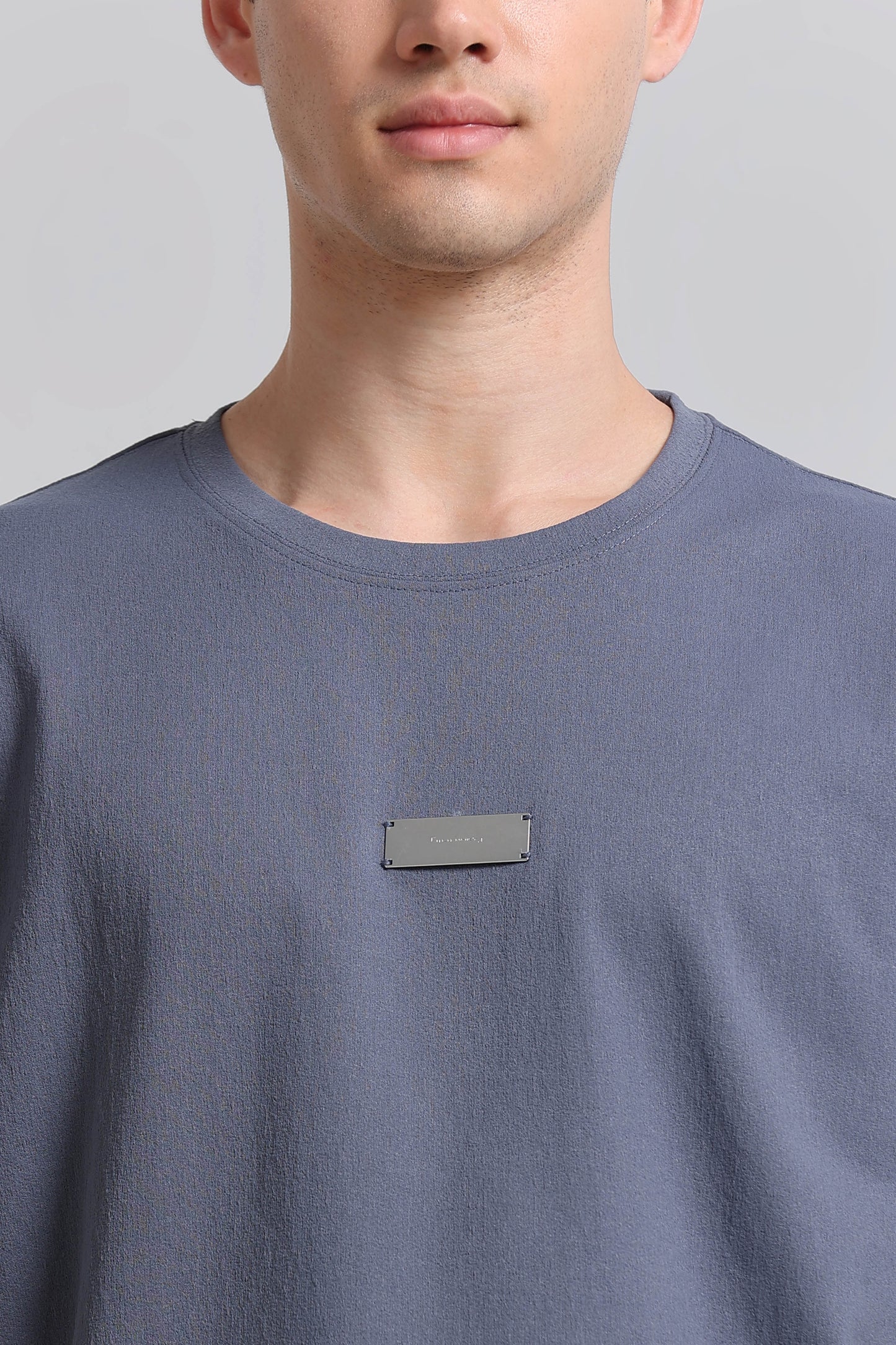 Essential Oversized Crew Neck T-Shirt State Blue