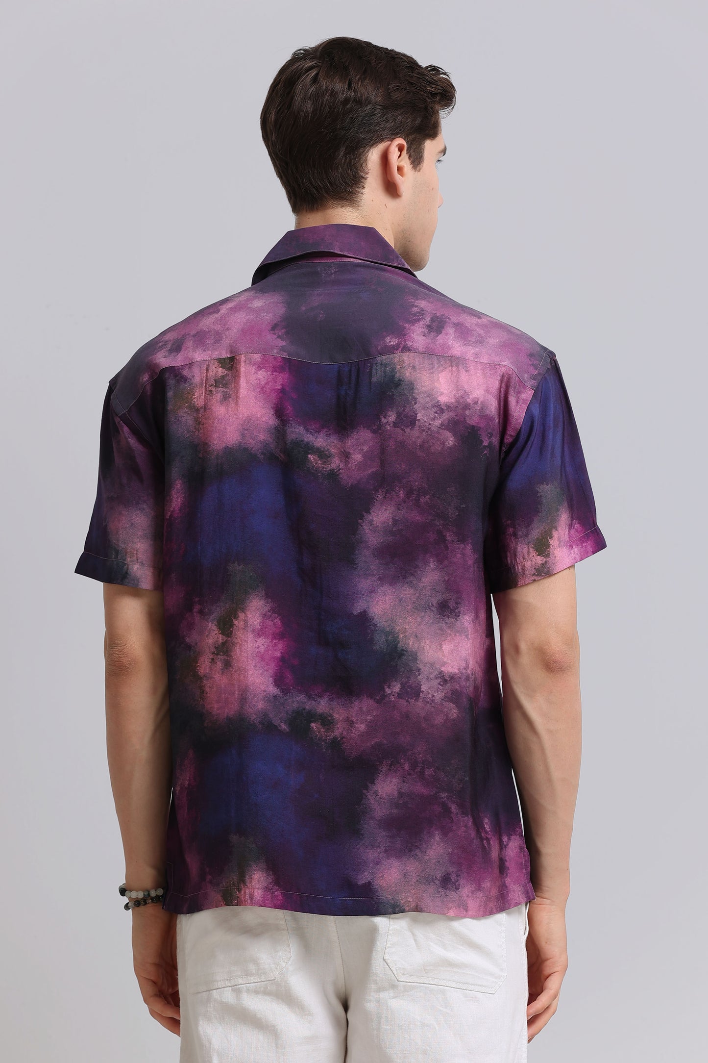 Oversized Resort Shirt Purple