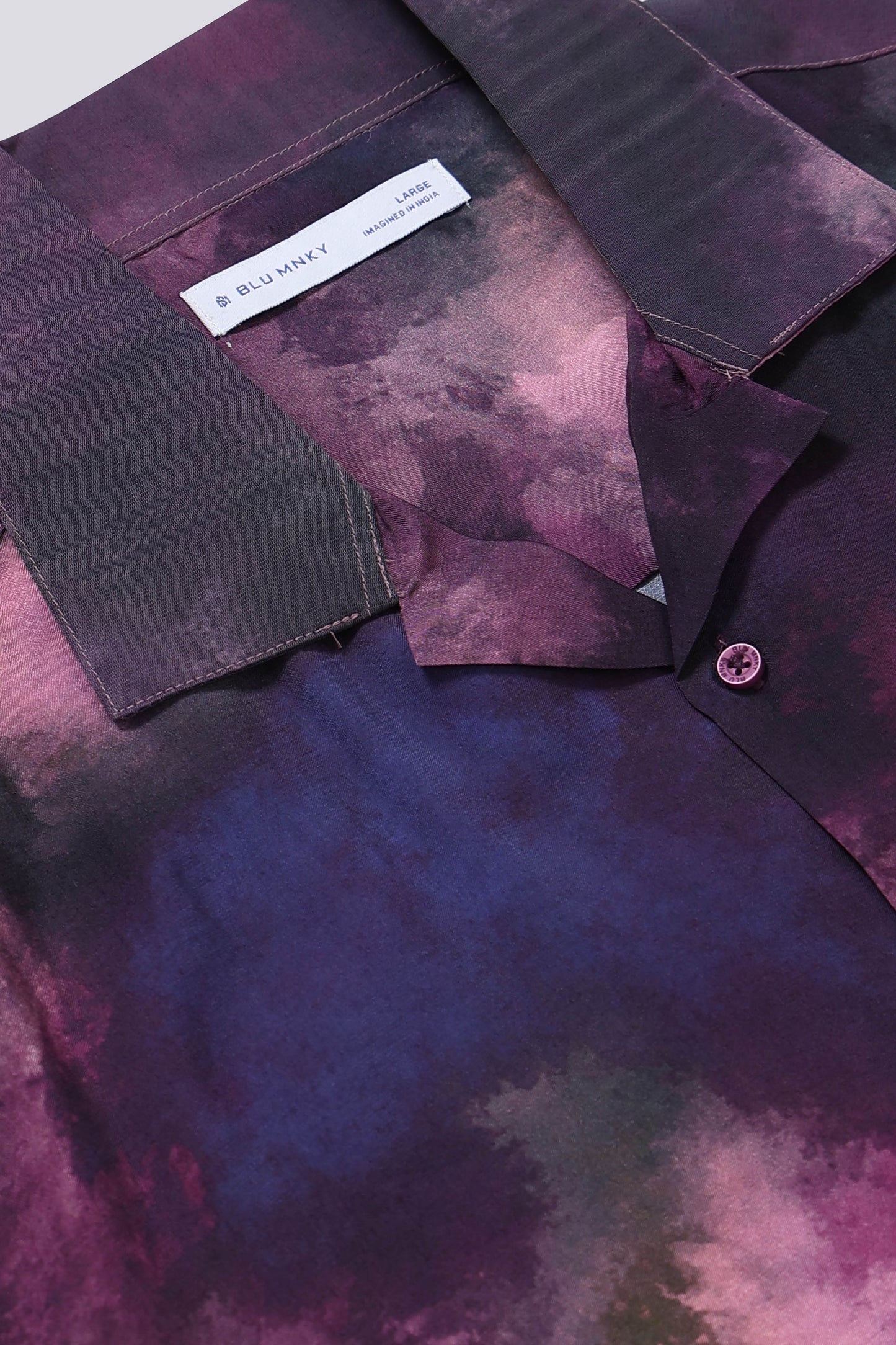 Oversized Resort Shirt Purple