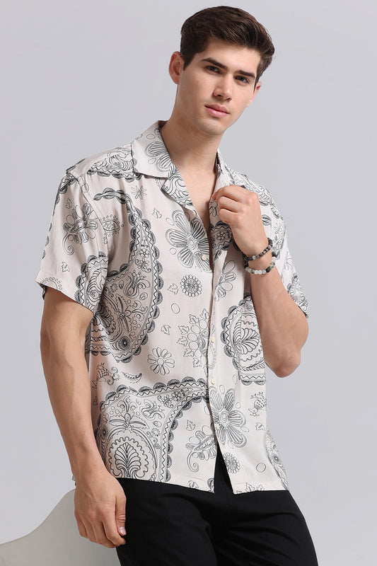 Oversized Resort Shirt Off White