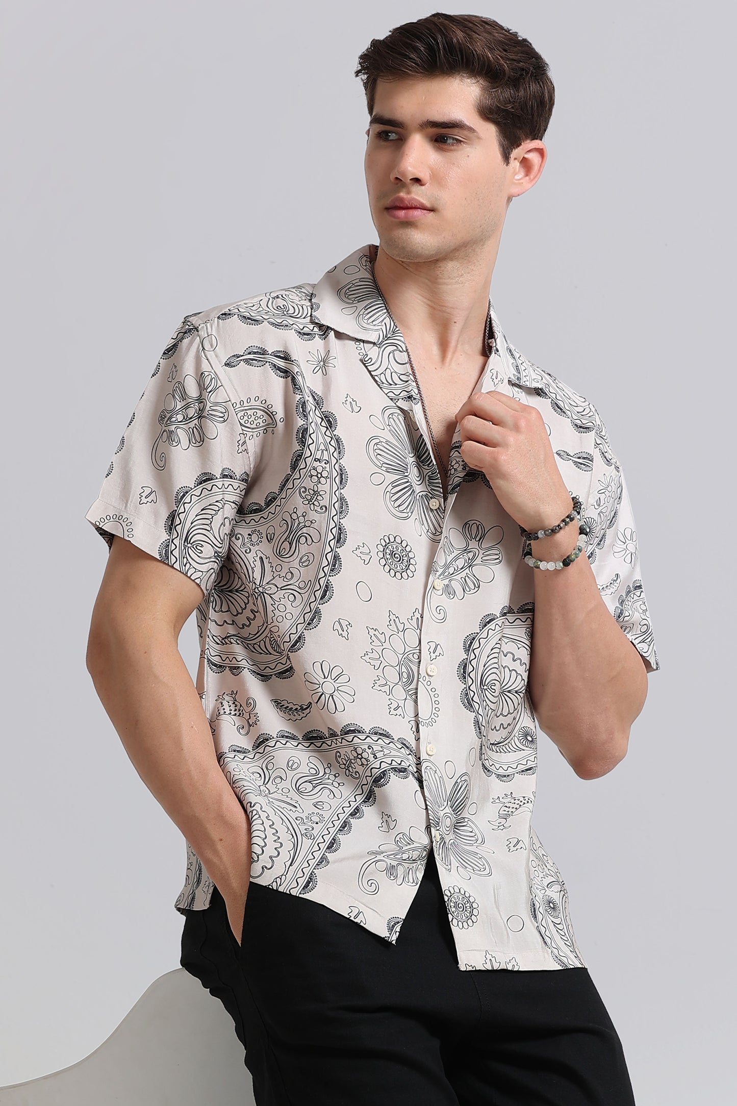 Oversized Resort Shirt Off White
