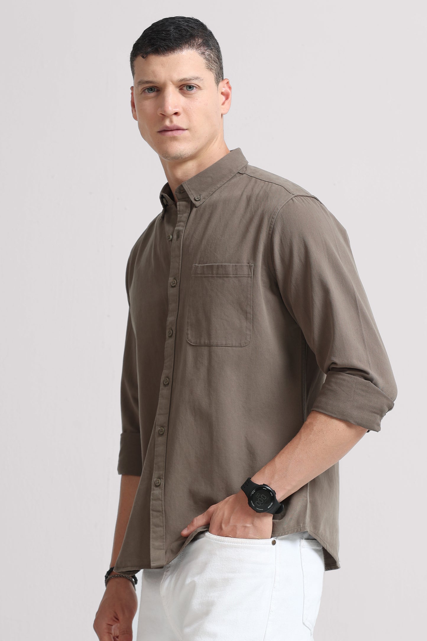 Everyday Essential Solid Shirt Olive
