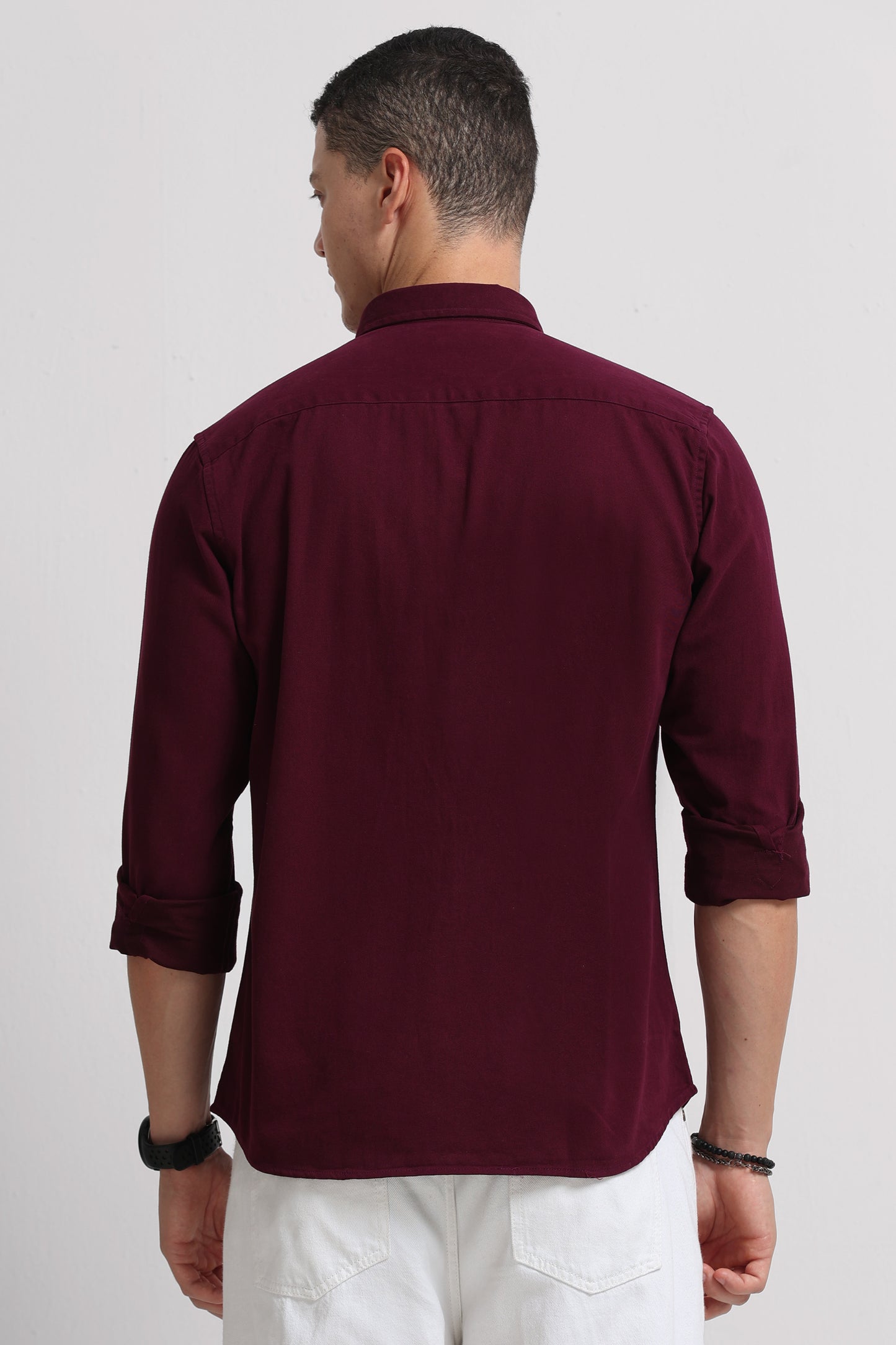 Everyday Essential Solid Shirt Maroon