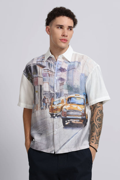 "Brand Ambassador" Oversized Print Shirt
