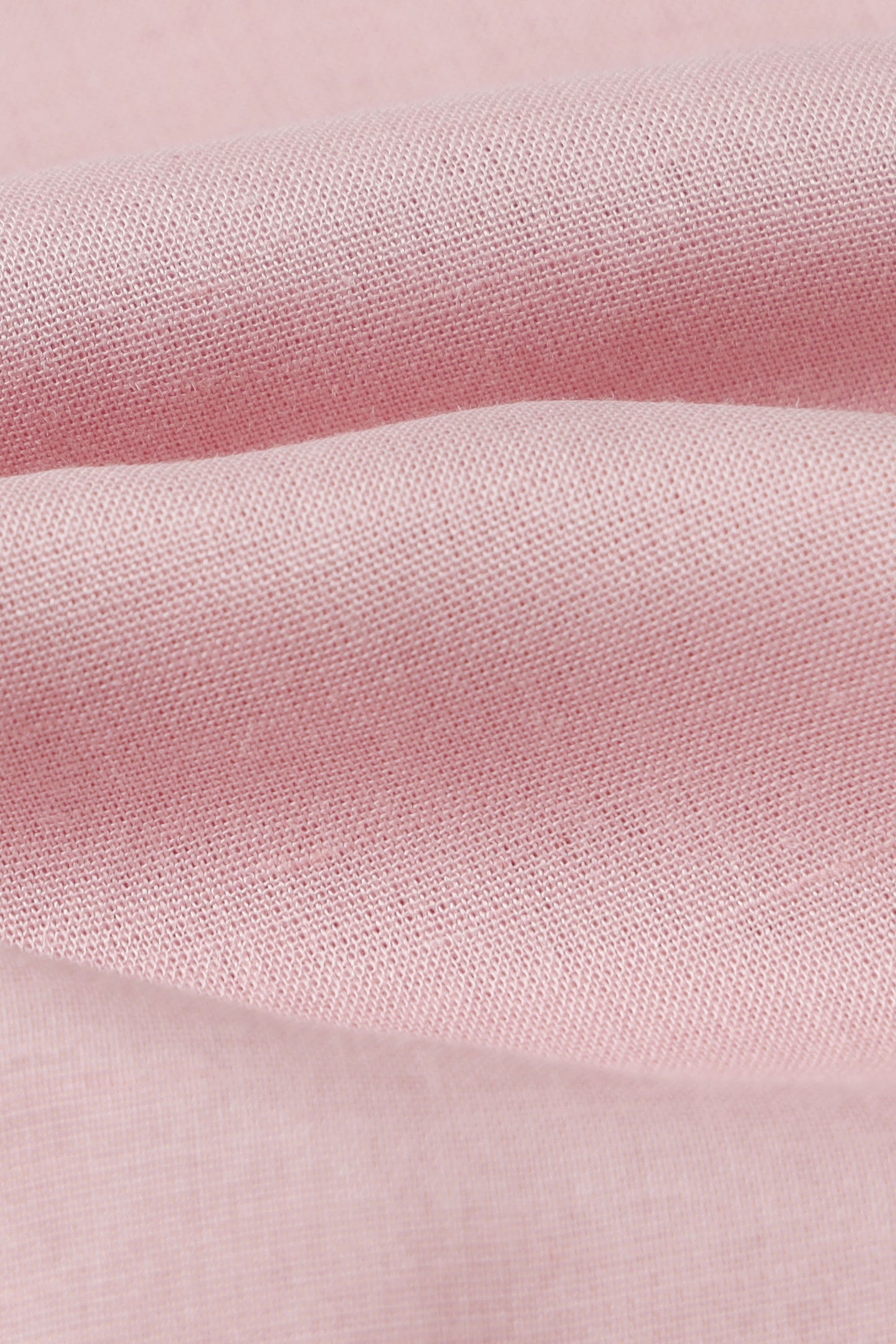 Viscose Linen Slim Fit Shirt Lt Pink