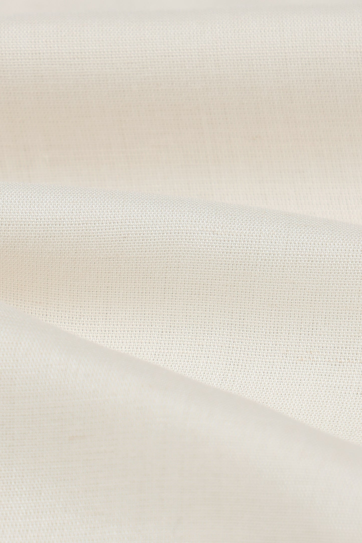 Viscose Linen Slim Fit Shirt Off White