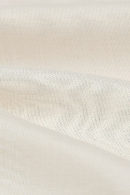 Viscose Linen Slim Fit Shirt Off White
