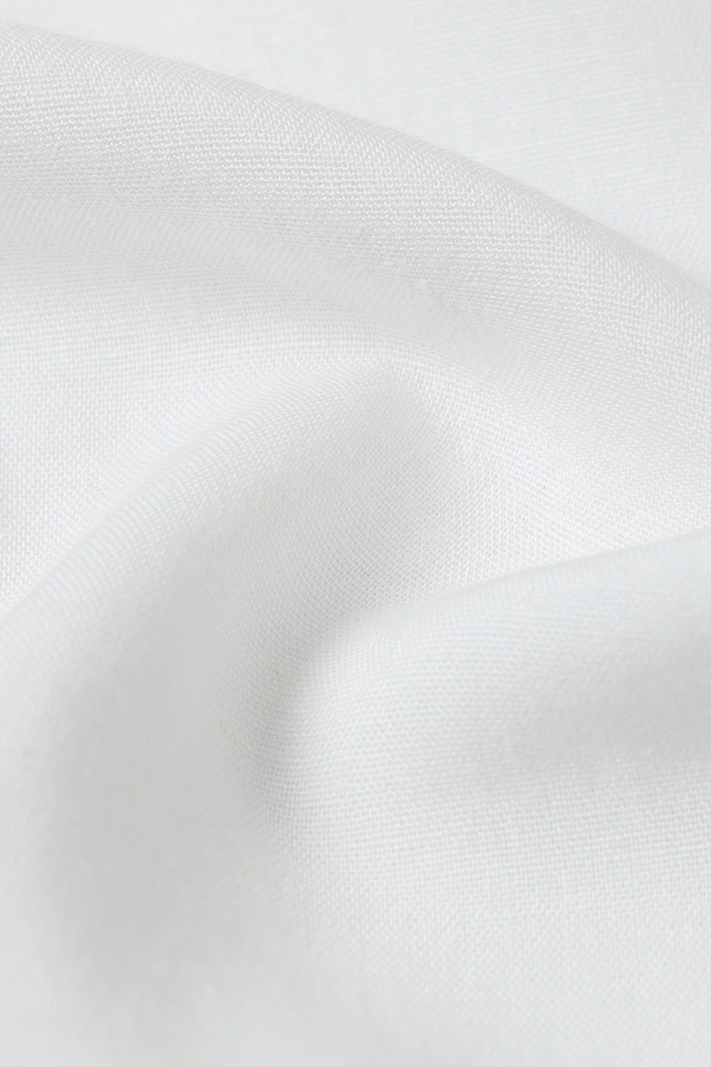 Viscose Linen Slim Fit Shirt White