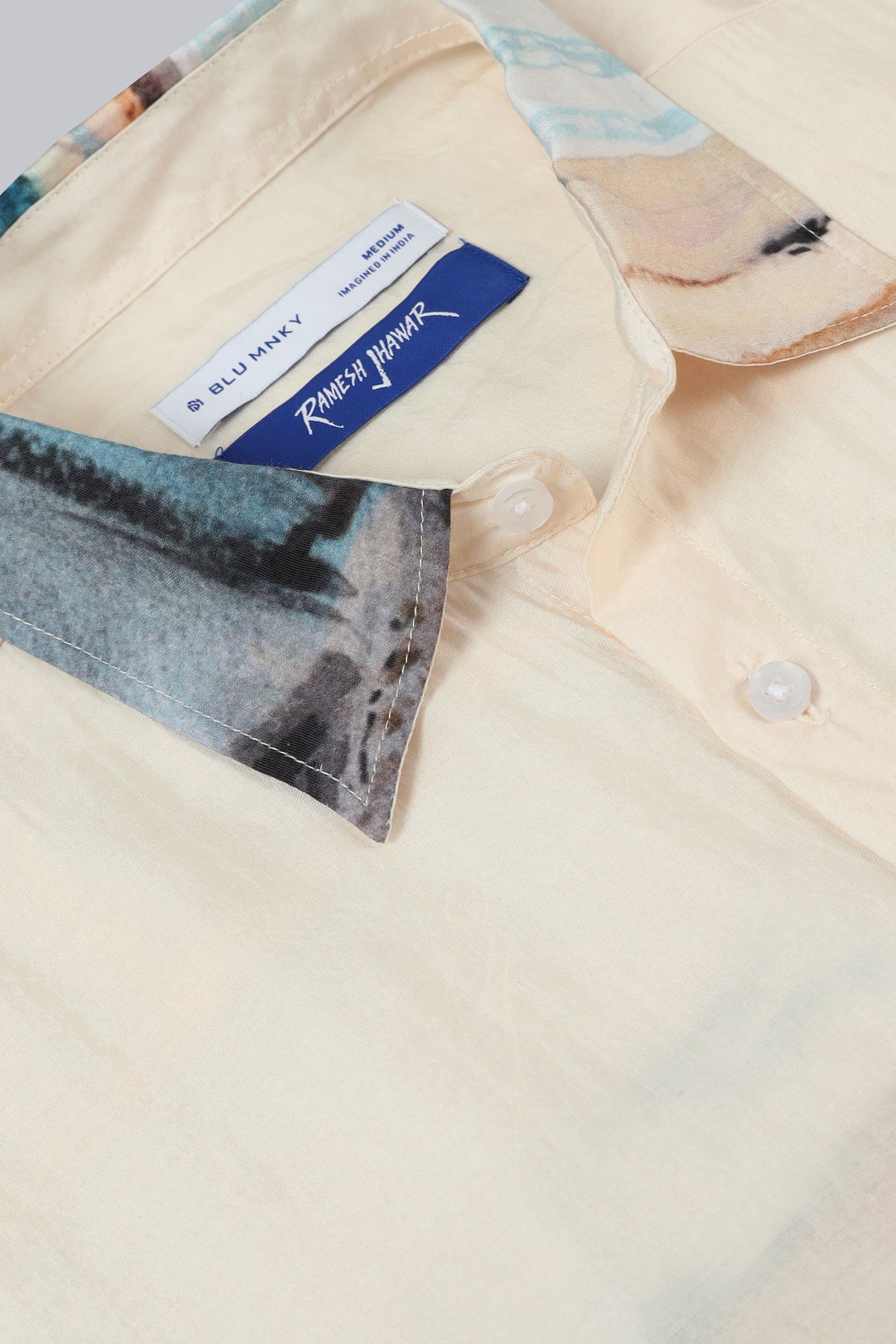 "Morning Coffee" Oversized Print Shirt