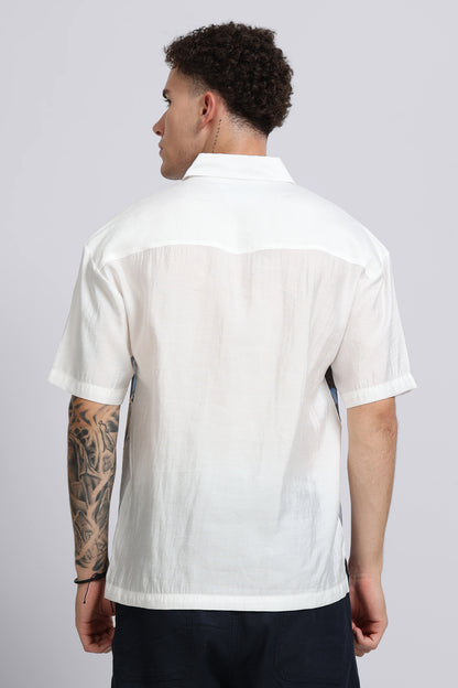 "Lalbazaar" Oversized Print Shirt