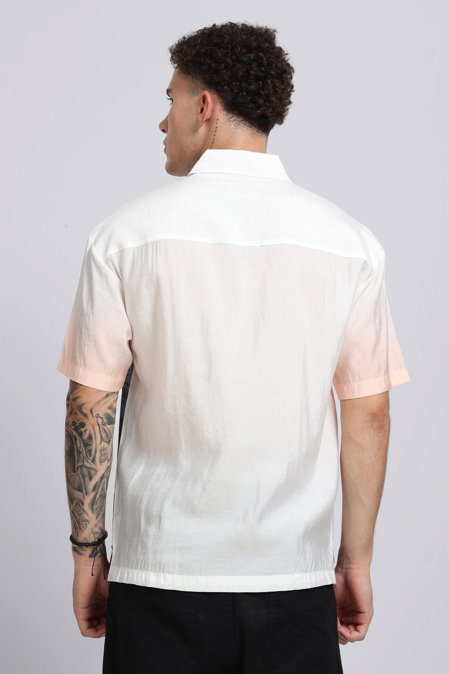 "Twilight Varanasi" Oversized Print Shirt