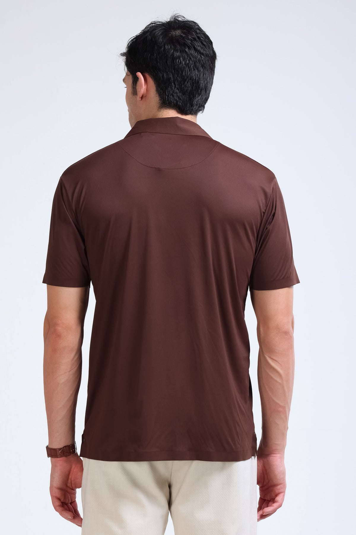 Brown Polo T-Shirt - Slim Fit