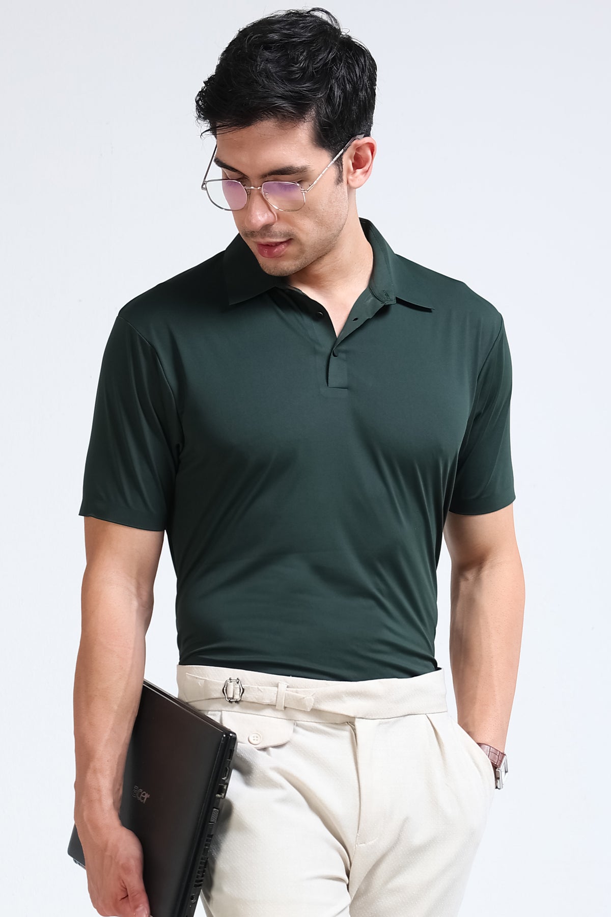 Green Polo T-Shirt - Slim Fit