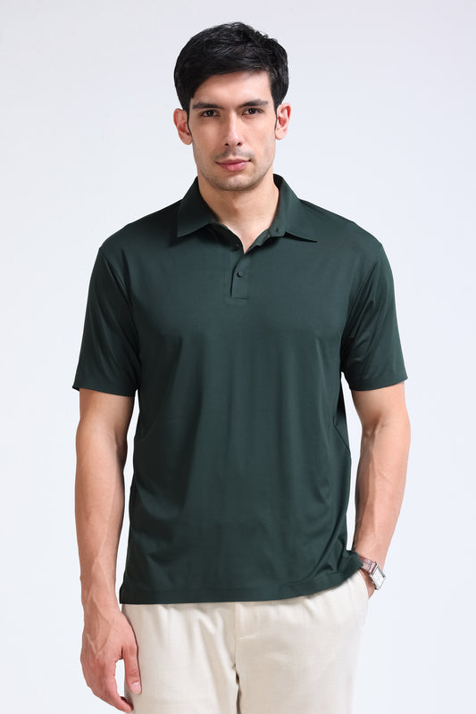 Green Polo T-Shirt - Slim Fit