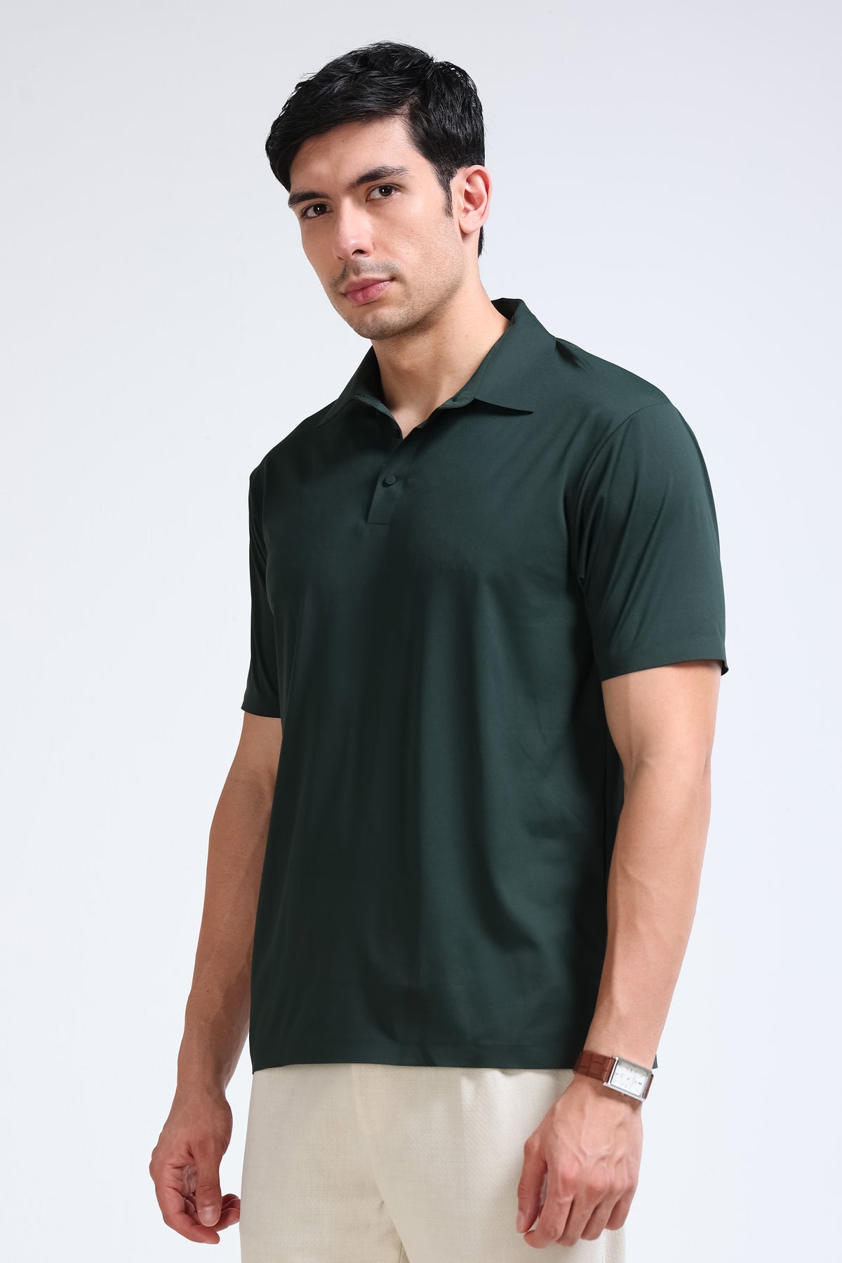 Green Polo T-Shirt - Slim Fit
