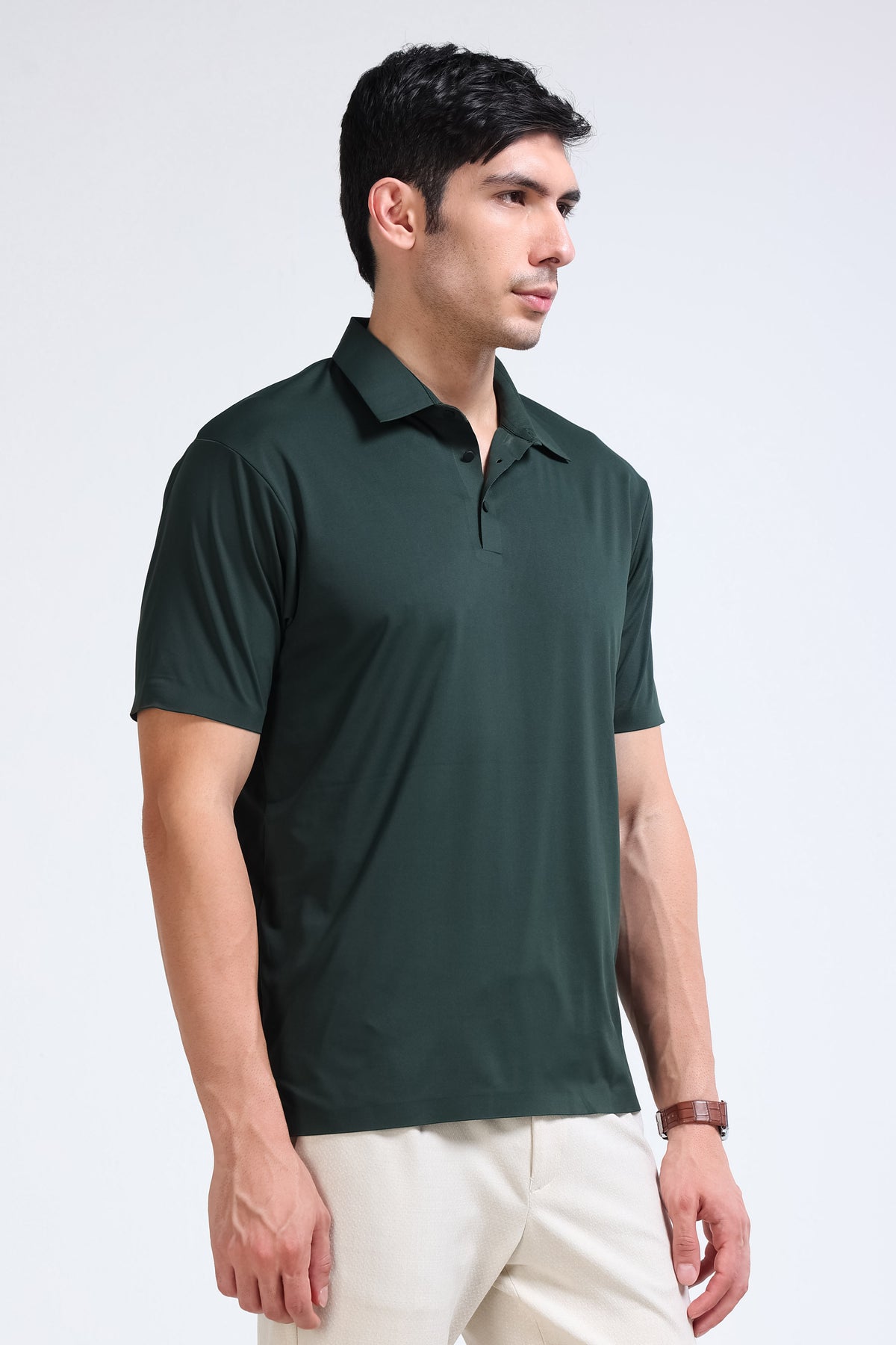 Green Polo T-Shirt - Slim Fit