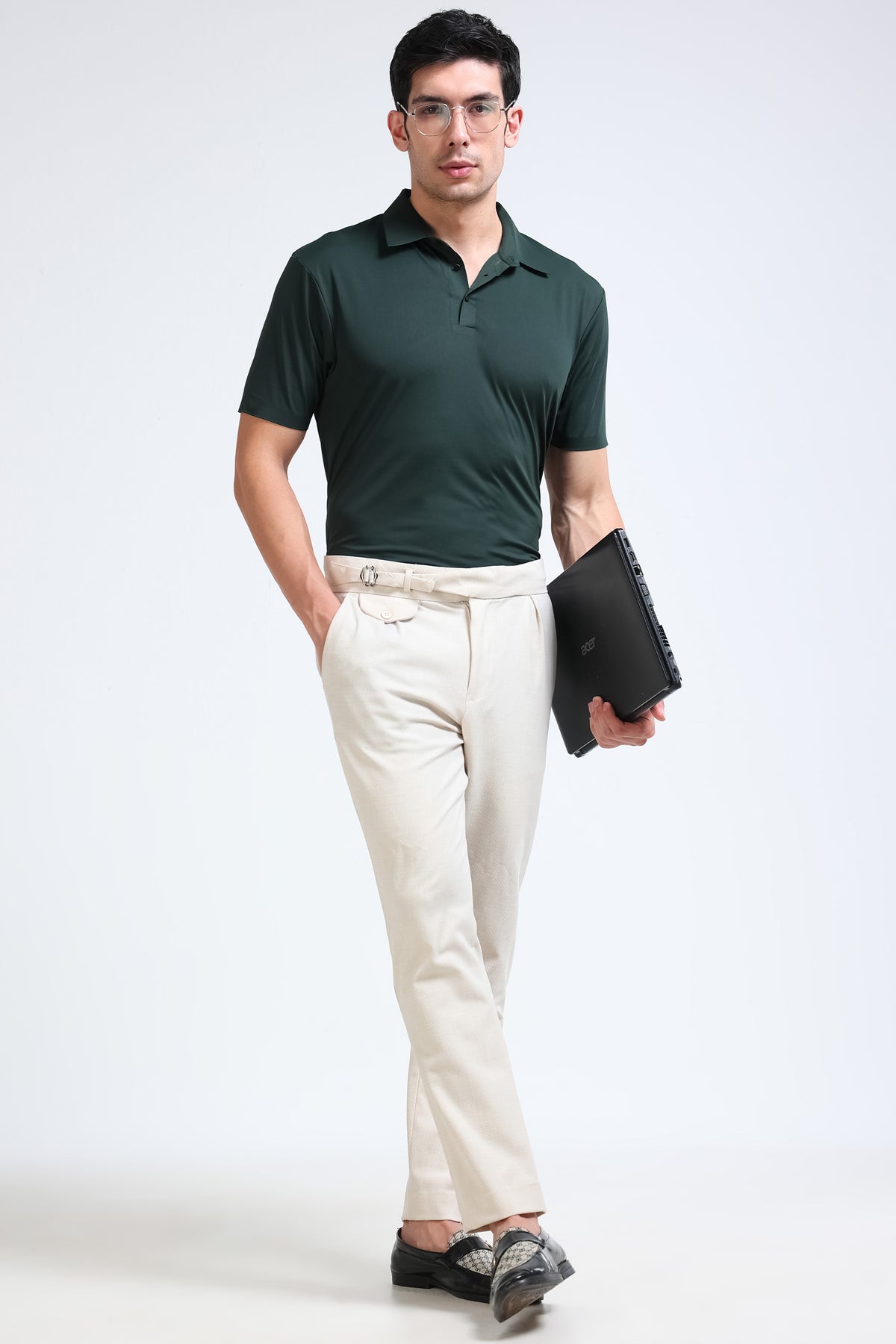 Green Polo T-Shirt - Slim Fit