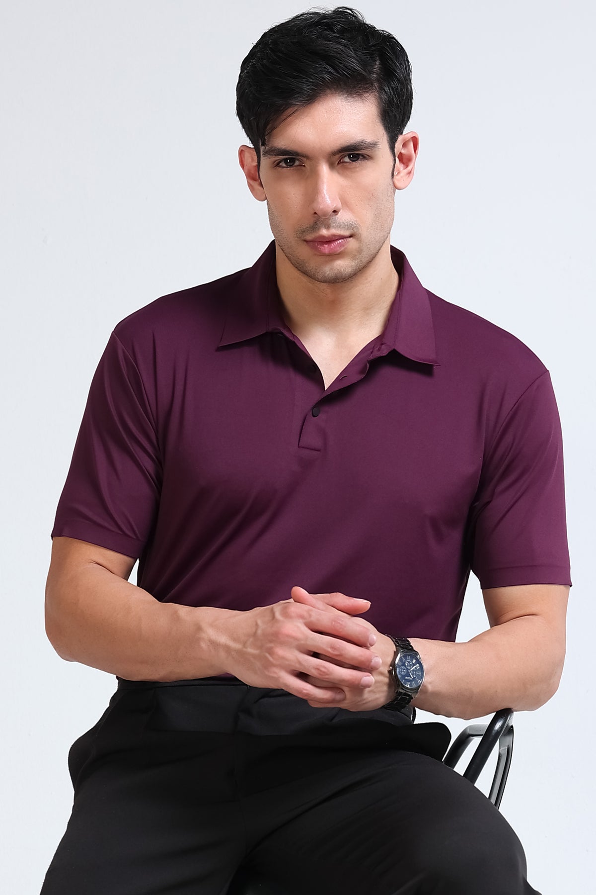 Purple Polo T-Shirt - Slim Fit