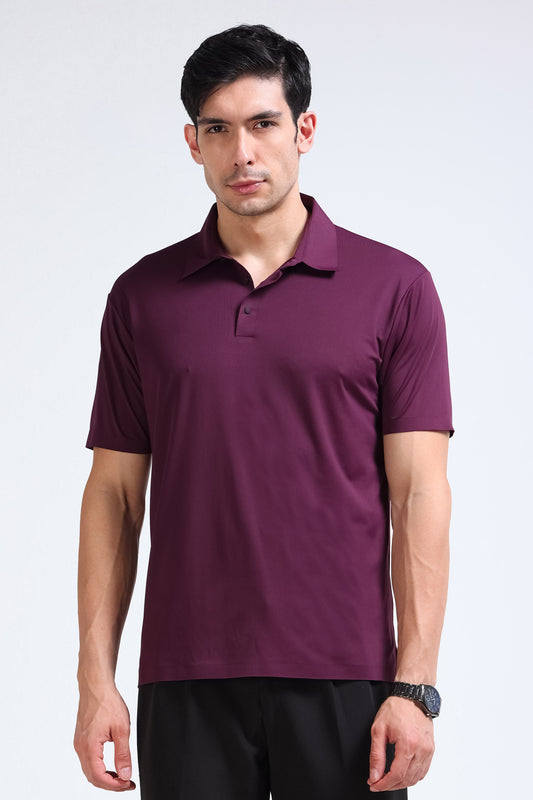 Purple Polo T-Shirt - Slim Fit