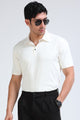 Off White Polo T-Shirt - Slim Fit