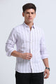 Classic Striped Oxford Cotton Shirt Pink White