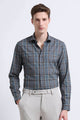 Classic Checked Slim Fit Shirt Cream Black