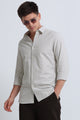 Slim Striped Cotton Oxford Shirt Lt Beige