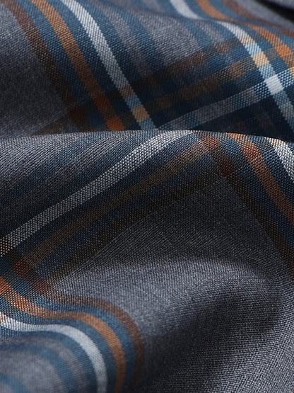 Classic Checked Slim Fit Shirt Cream Black