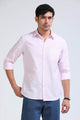 Pink White Pinstripe Shirt - Slim Fit