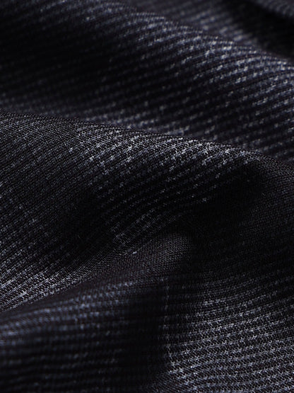 Contemporary Printed Cotton Blend Shirt Lt Grey Black