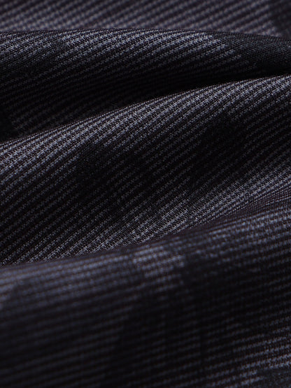 Contemporary Printed Cotton Blend Shirt Dark Grey