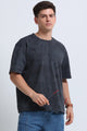 Boxy Fit Oversized Streetwear T-Shirt Dk Grey