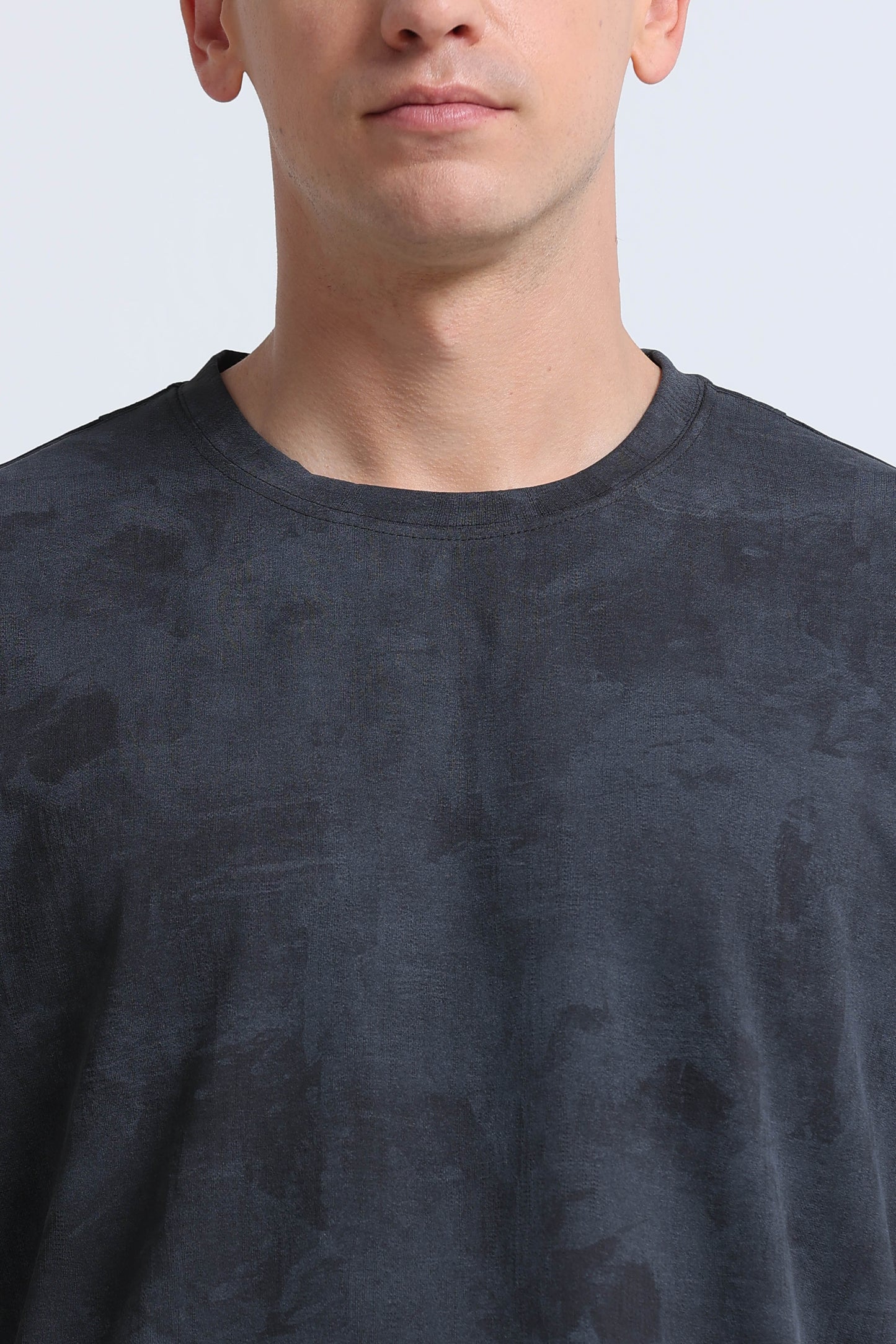 Boxy Fit Oversized Streetwear T-Shirt Dk Grey