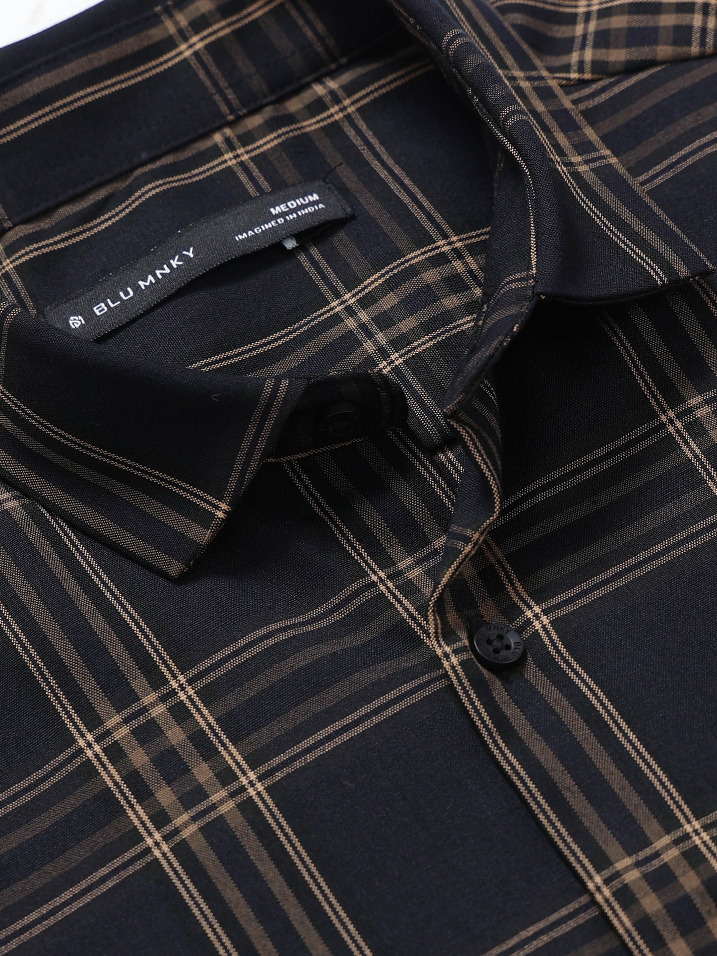 Classic Checked Slim Fit Shirt Yellow