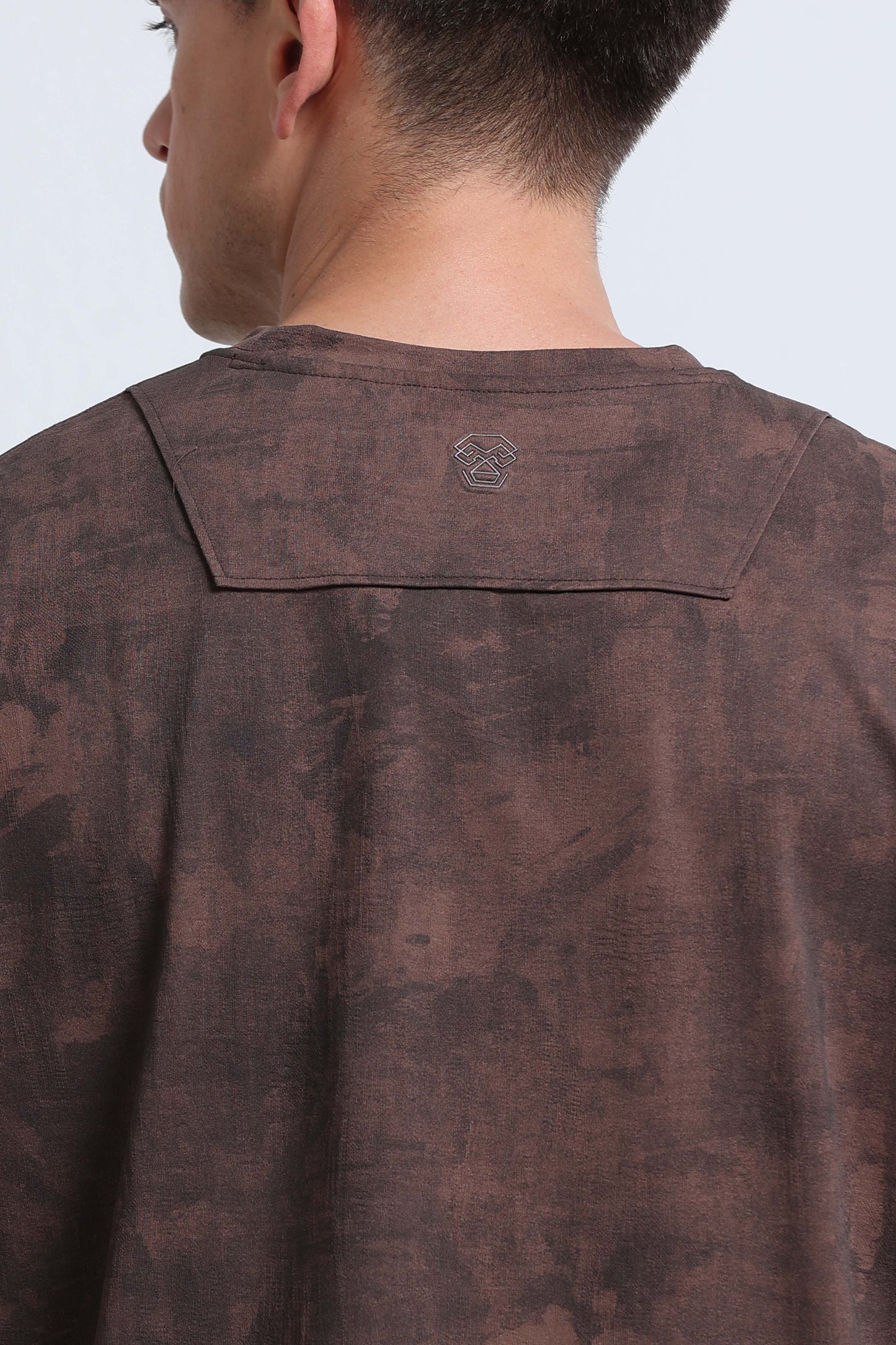 Boxy Fit Oversized Streetwear T-Shirt Brown